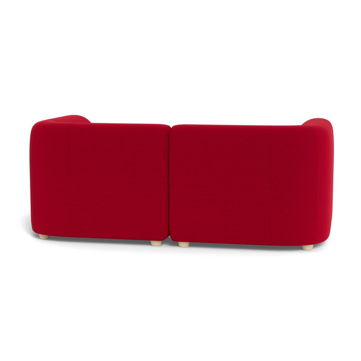 Heal's Lilli 2 Seater Sofa Melton Wool Red Oxide Natural Ash Feet - Heal's UK Furniture – image 5