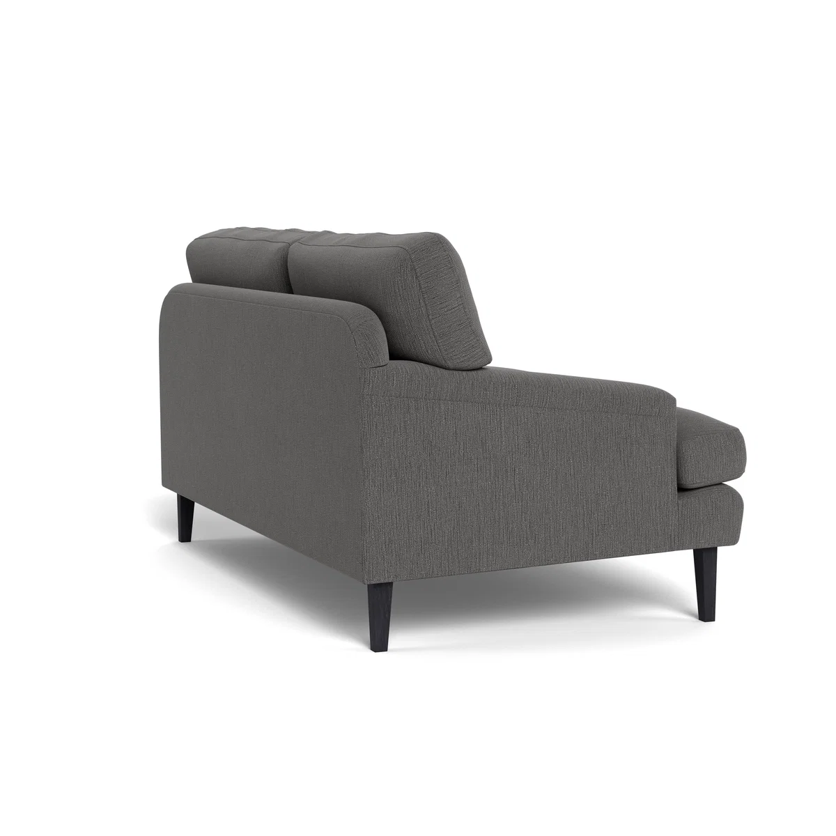 Heal's Stanton 2 Seater Sofa Smart Linen Mix Grey Black Feet – image 5
