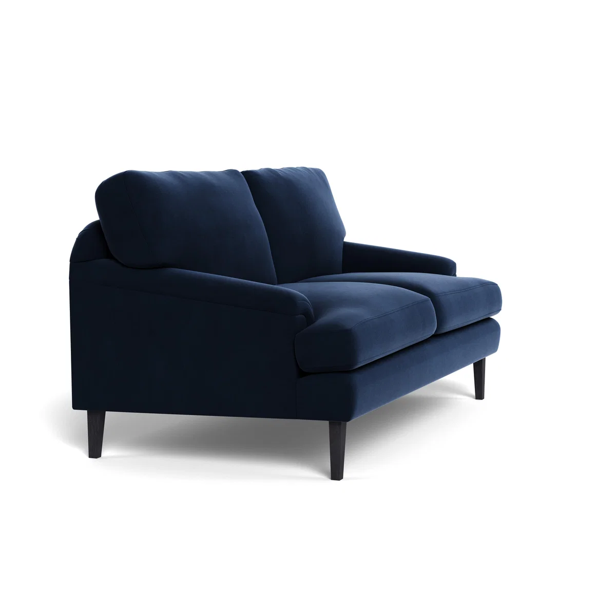 Heal's Stanton 2 Seater Sofa Smart Velvet Dusk Black Feet – image 3