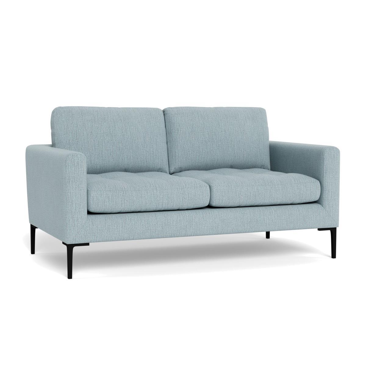 Heal's Eton 2 Seater Sofa Smart Linen Mix Duck Egg Brass Feet - Heal's UK Furniture – image 1