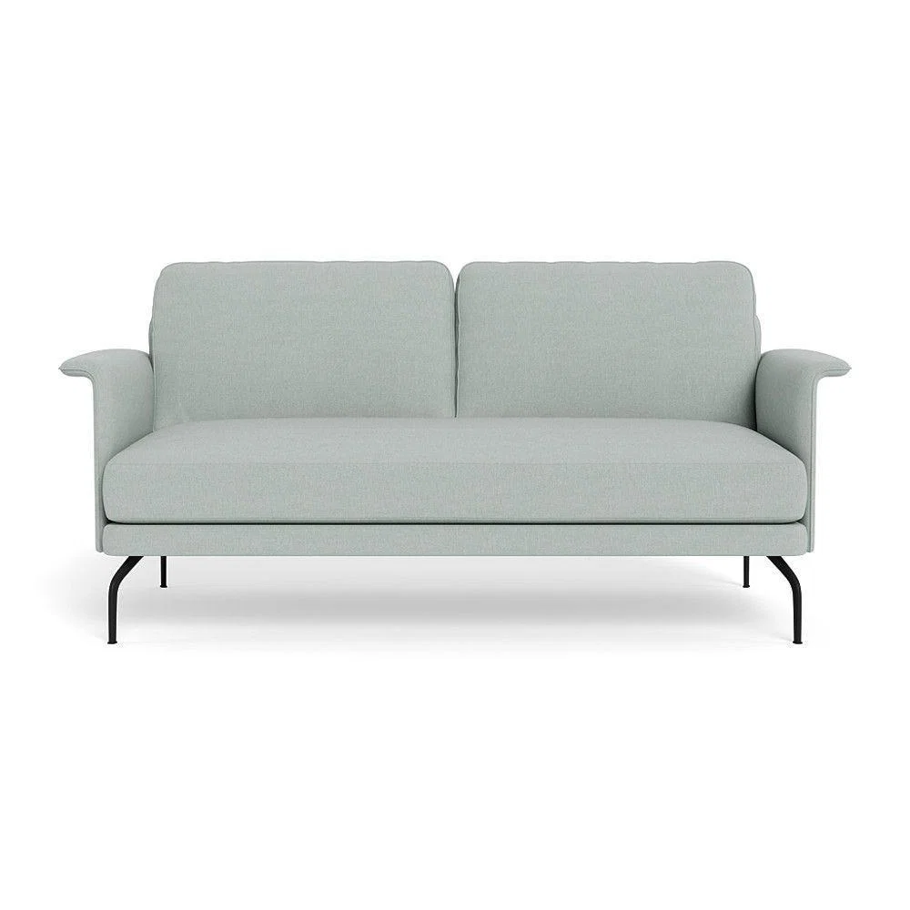 Heal's Iver 2 Seater Sofa Smart Linen Mix Maroon Black Feet – image 3