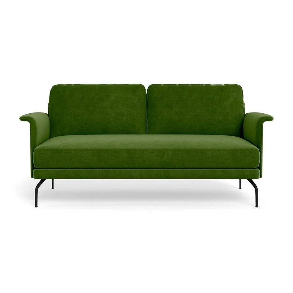 Heal's Iver 2 Seater Sofa Smart Linen Mix Maroon Black Feet – image 10