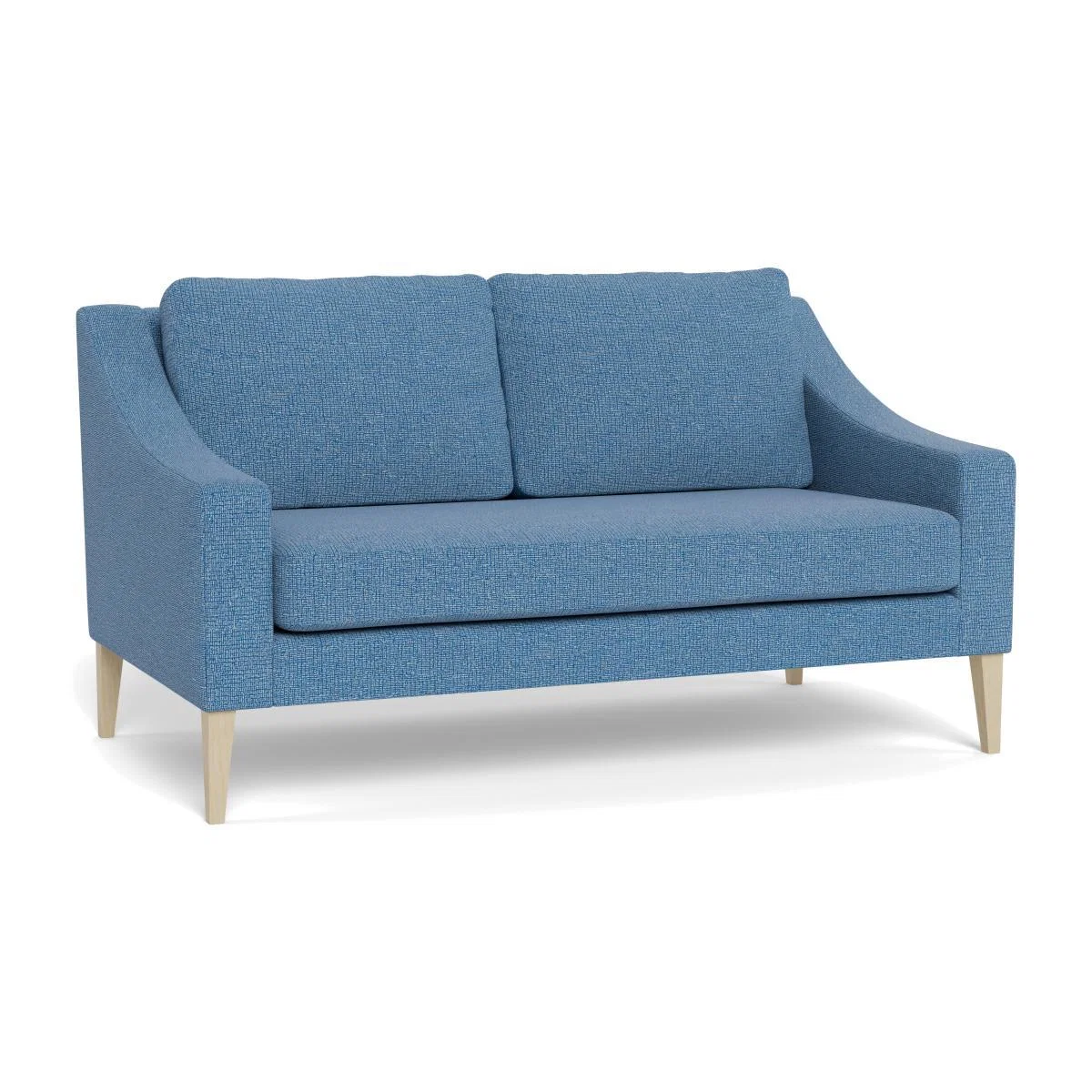 Heal's Richmond 2 Seater Sofa Tejo Recycled Cobalt Black Feet - Heal's UK Furniture – image 1