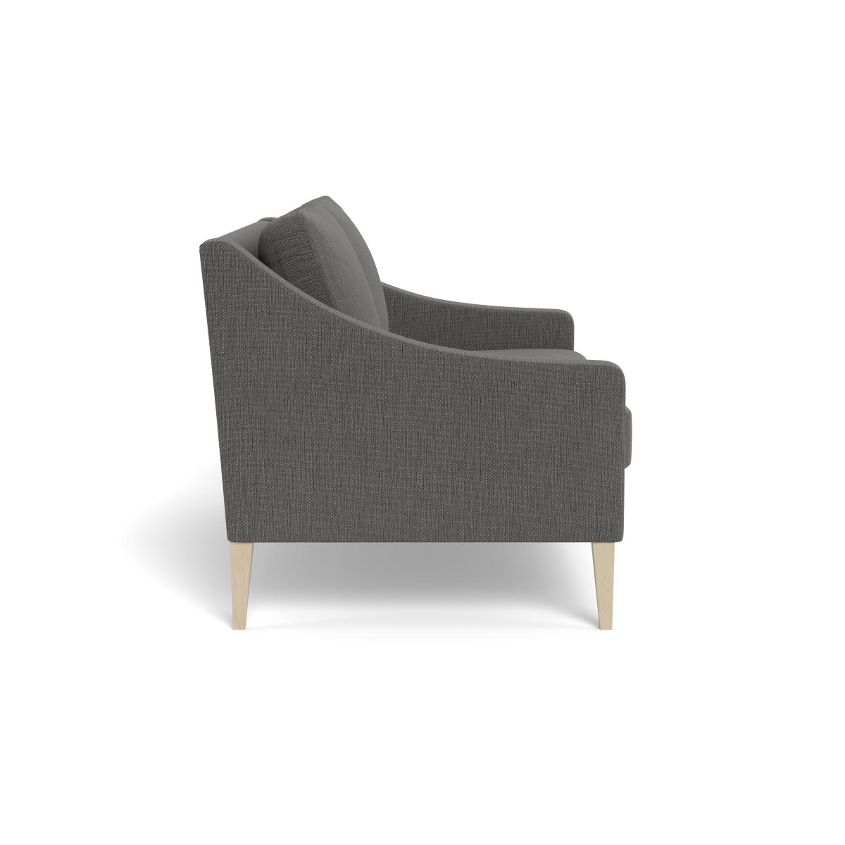 Heal's Richmond 2 Seater Sofa Smart Linen Mix Grey Natural Ash Feet – image 4