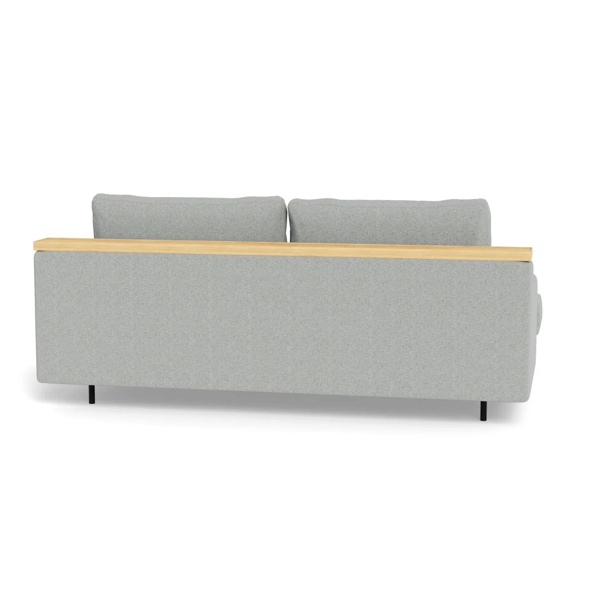 Heal's Orso 2 Seater With Oak Shelf Tejo Recycled Ochre Black Feet – image 5