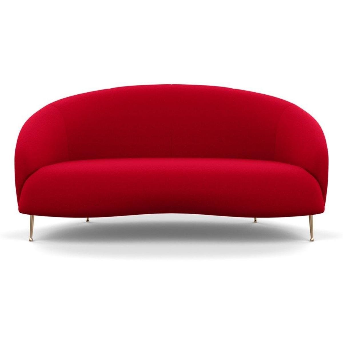 Heal's Bloomsbury 2 Seater Sofa Smart Velvet Ocean Brass Feet - Heal's UK Furniture – image 18