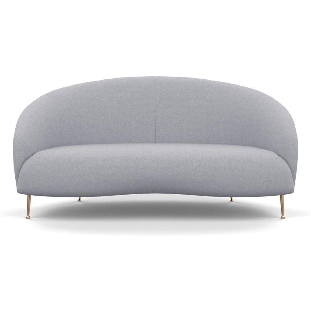 Heal's Bloomsbury 2 Seater Sofa Smart Velvet Ocean Brass Feet - Heal's UK Furniture – image 30