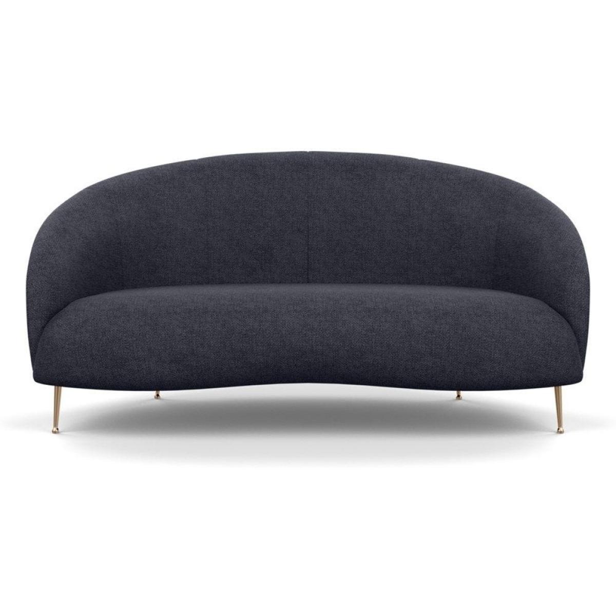 Heal's Bloomsbury 2 Seater Sofa Smart Velvet Ocean Brass Feet - Heal's UK Furniture – image 48