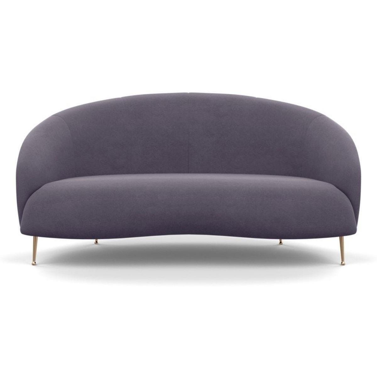Heal's Bloomsbury 2 Seater Sofa Smart Velvet Ocean Brass Feet - Heal's UK Furniture – image 55