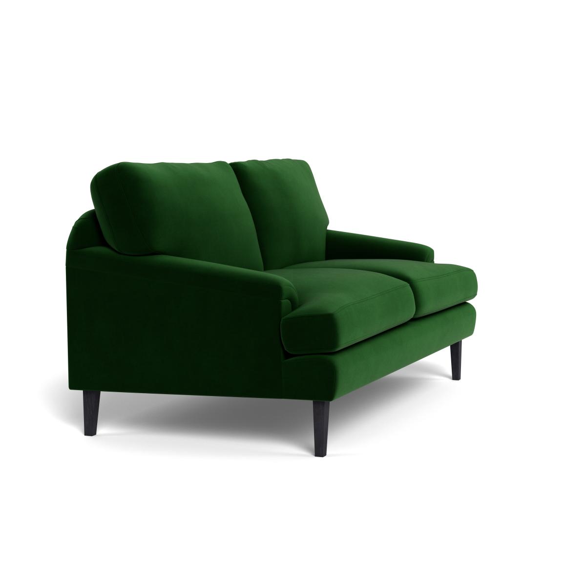Heal's Stanton 2 Seater Sofa Smart Velvet Forest Black Feet – image 3