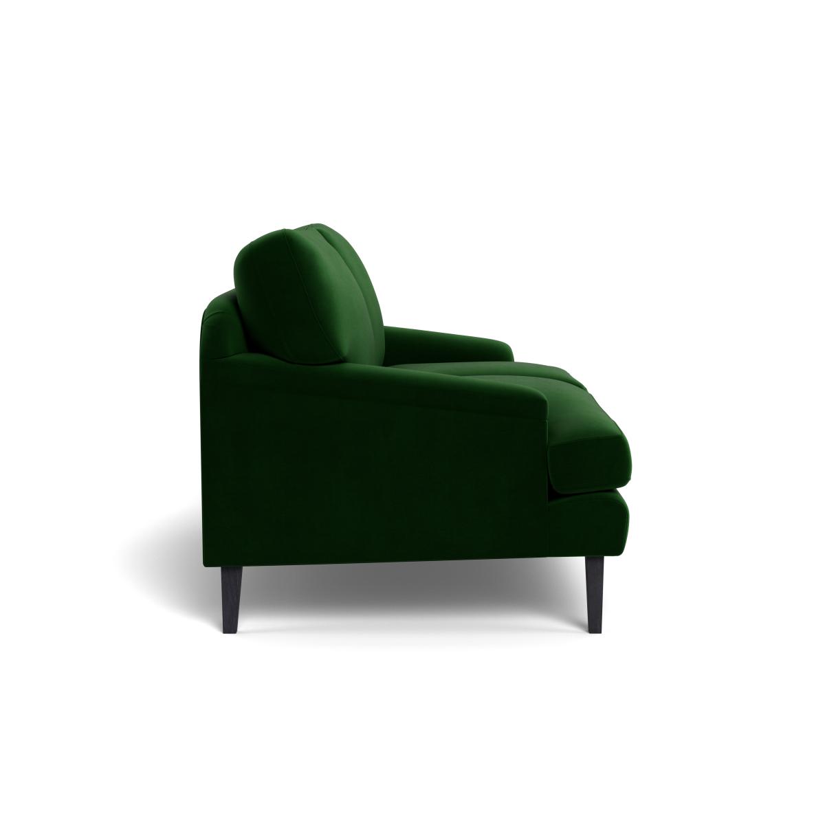 Heal's Stanton 2 Seater Sofa Smart Velvet Forest Black Feet – image 4