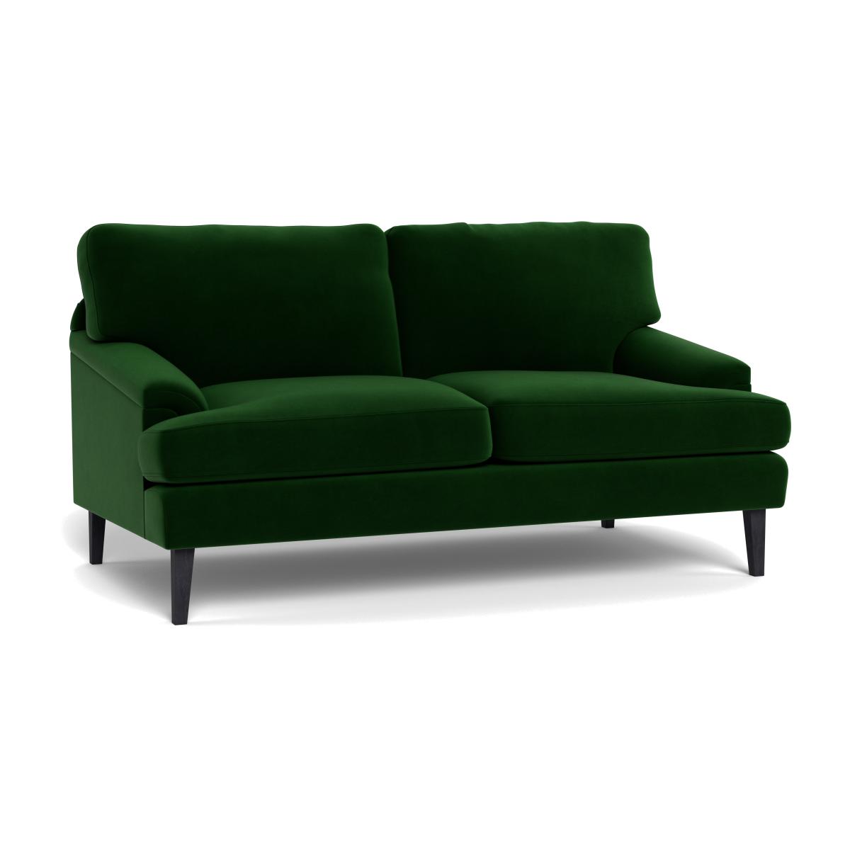 Heal's Stanton 2 Seater Sofa Smart Velvet Forest Black Feet – image 1