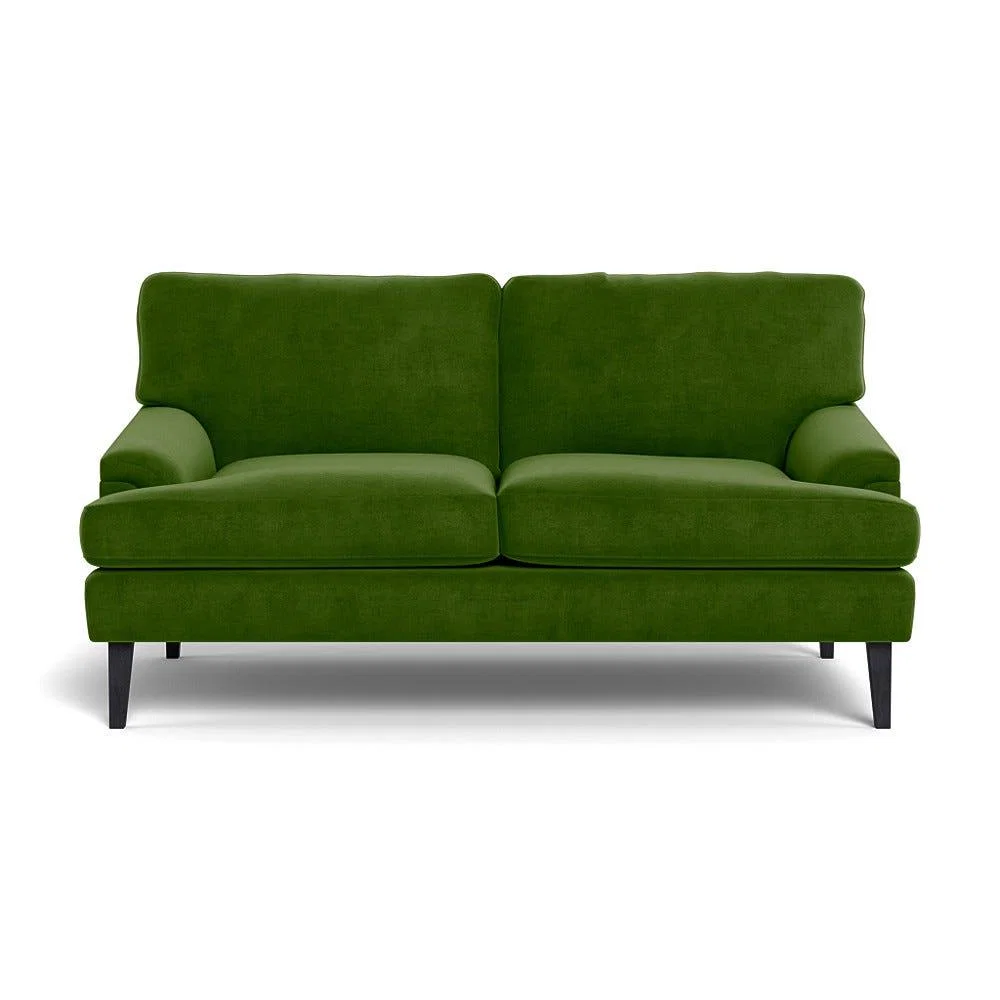 Heal's Stanton 2 Seater Sofa Smart Luxe Velvet Grass Black Feet – image 2