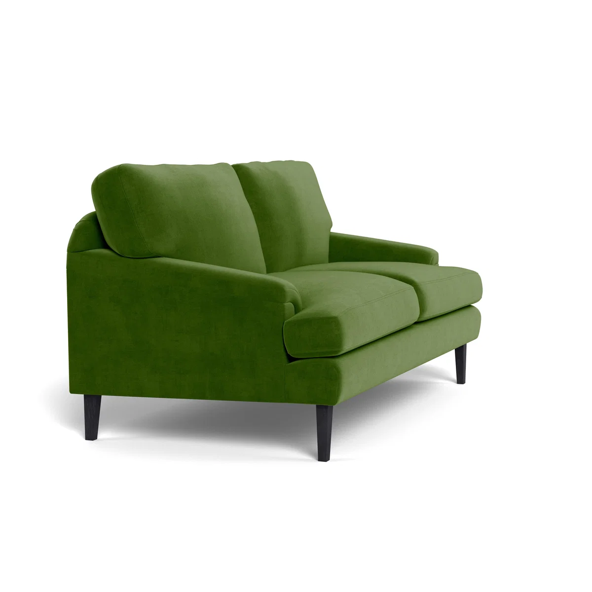 Heal's Stanton 2 Seater Sofa Smart Luxe Velvet Grass Black Feet – image 3