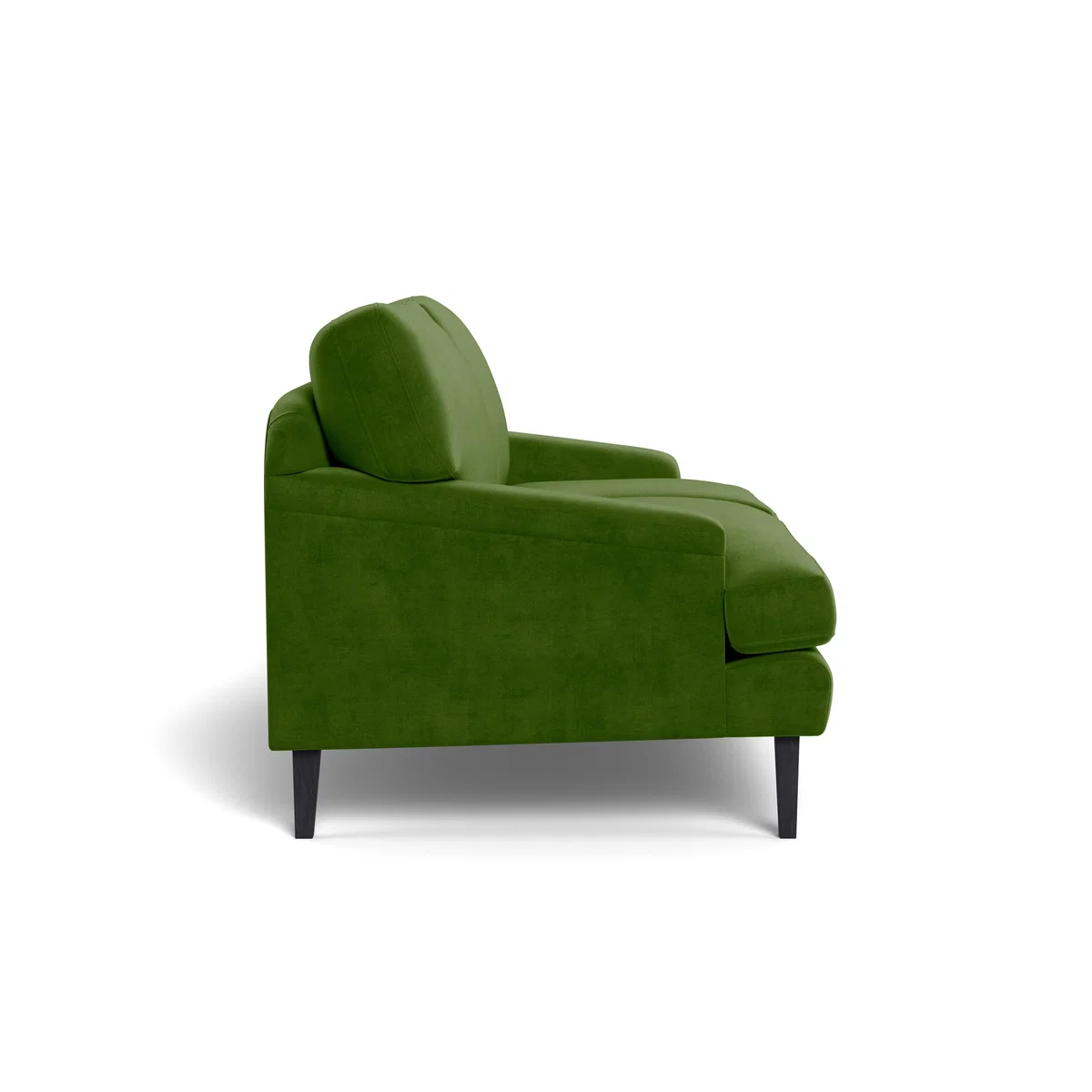 Heal's Stanton 2 Seater Sofa Smart Luxe Velvet Grass Black Feet – image 4