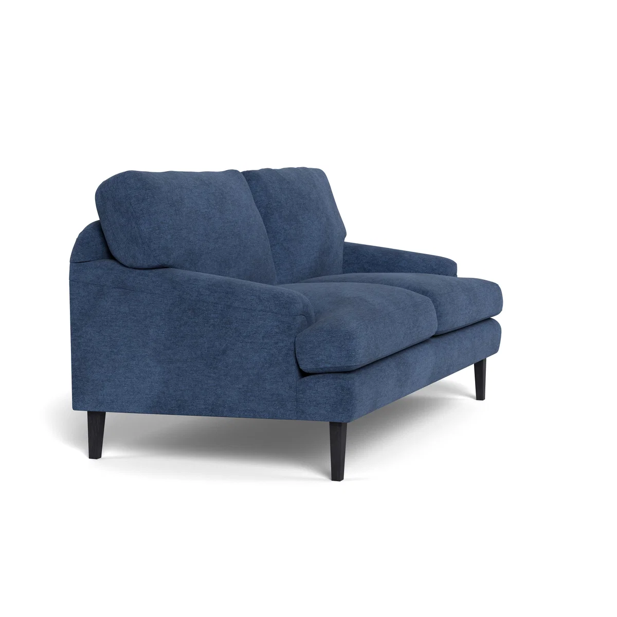 Heal's Stanton 2 Seater Sofa Broad Weave Lagoon Black Feet – image 3