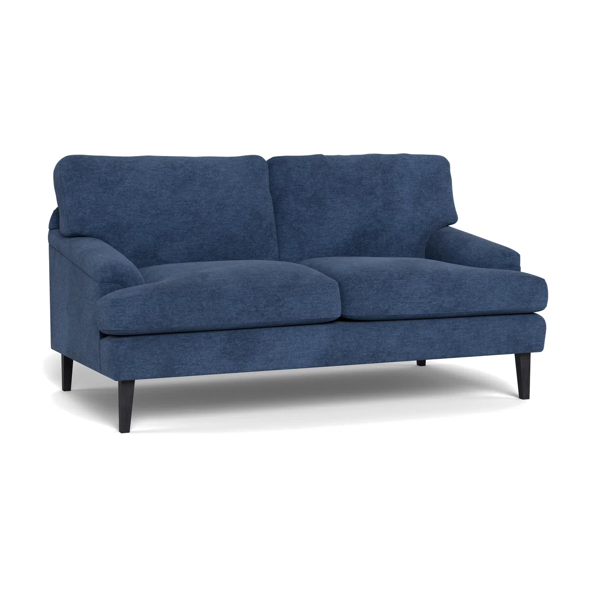 Heal's Stanton 2 Seater Sofa Broad Weave Lagoon Black Feet – image 1