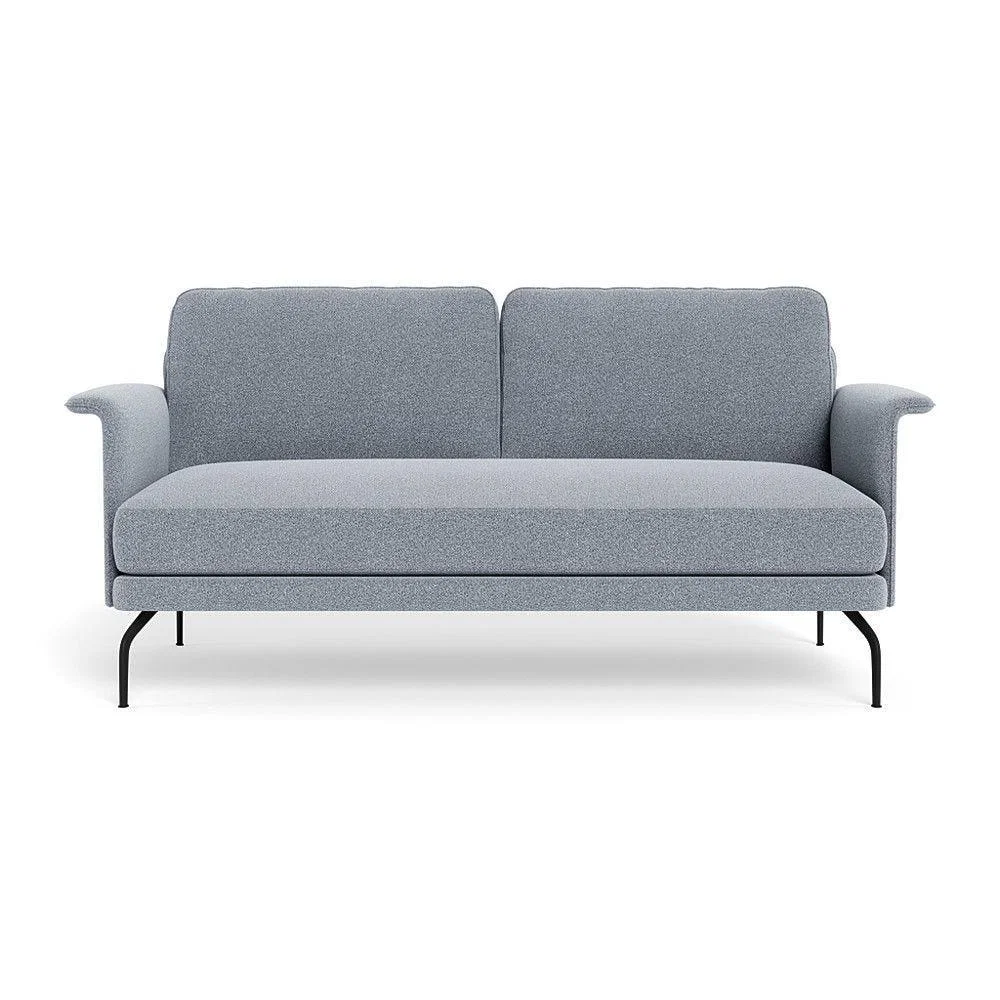 Heal's Iver 2 Seater Sofa Smart Luxe Velvet Ocean Black Feet – image 17