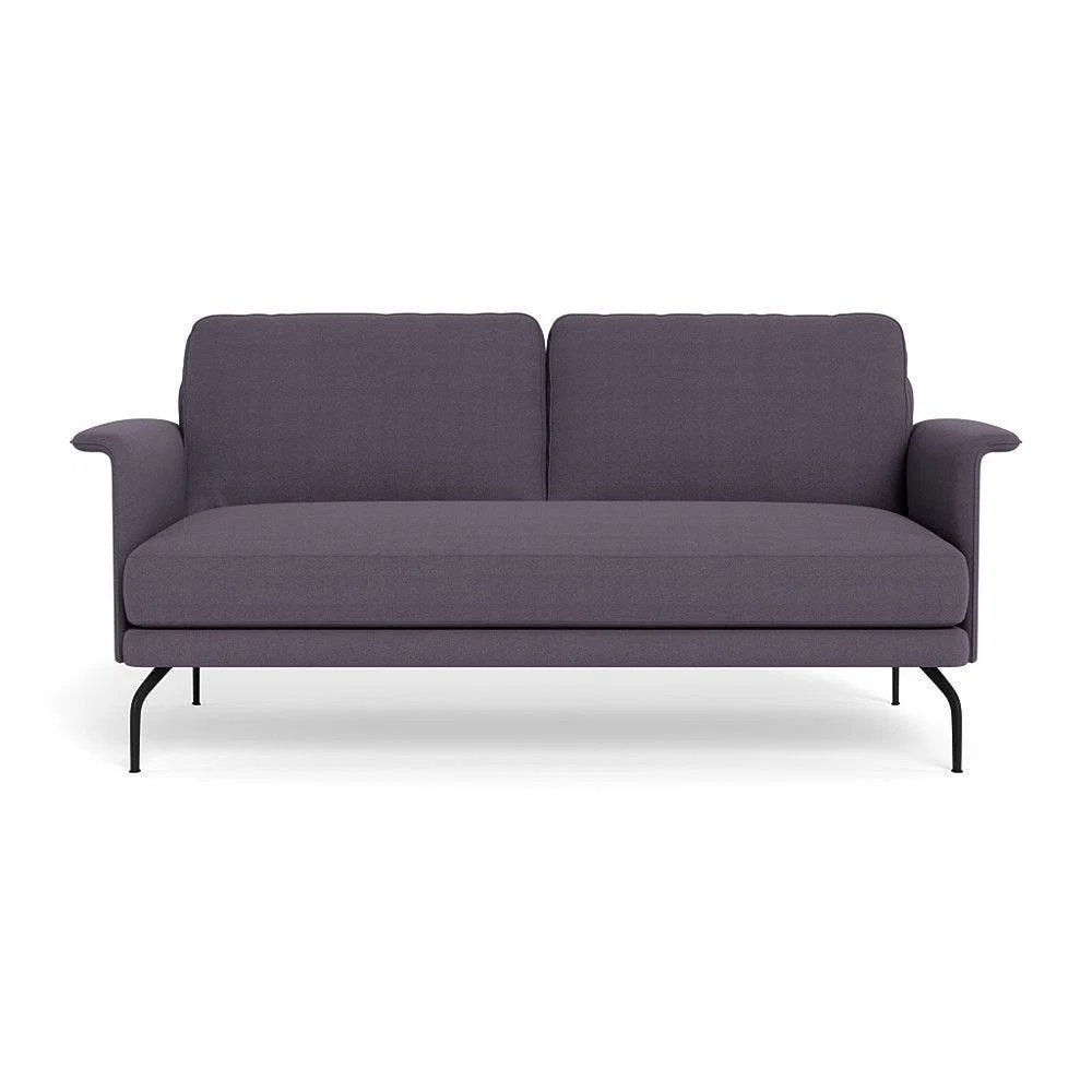 Heal's Iver 2 Seater Sofa Smart Luxe Velvet Ocean Black Feet – image 18
