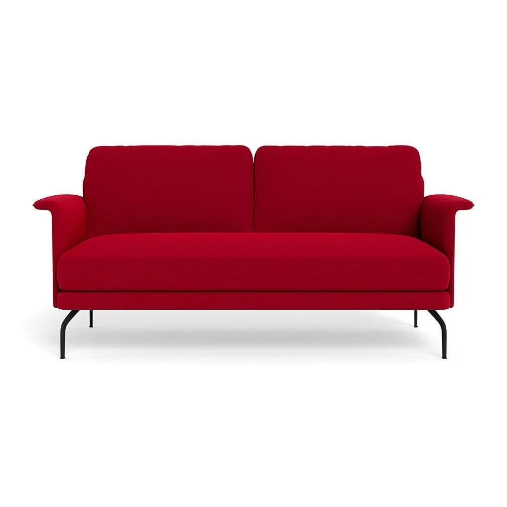 Heal's Iver 2 Seater Sofa Smart Luxe Velvet Ocean Black Feet – image 38