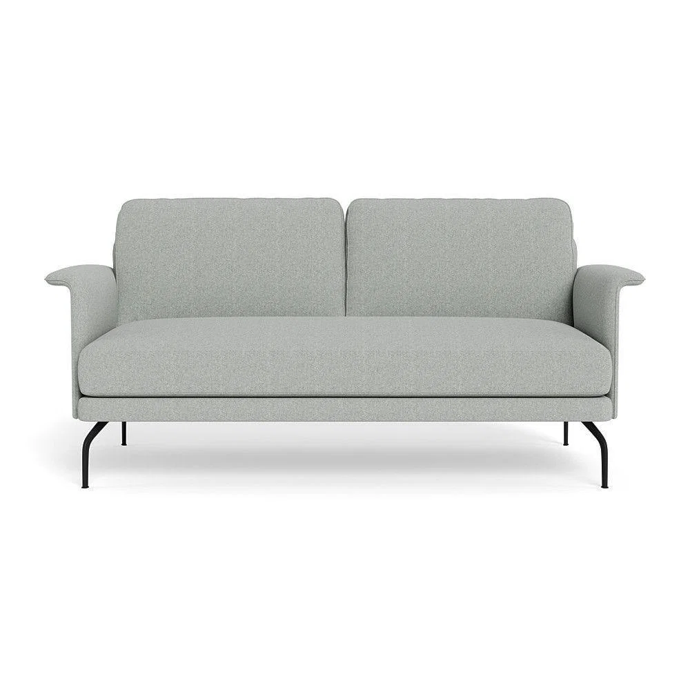 Heal's Iver 2 Seater Sofa Smart Luxe Velvet Ocean Black Feet – image 8