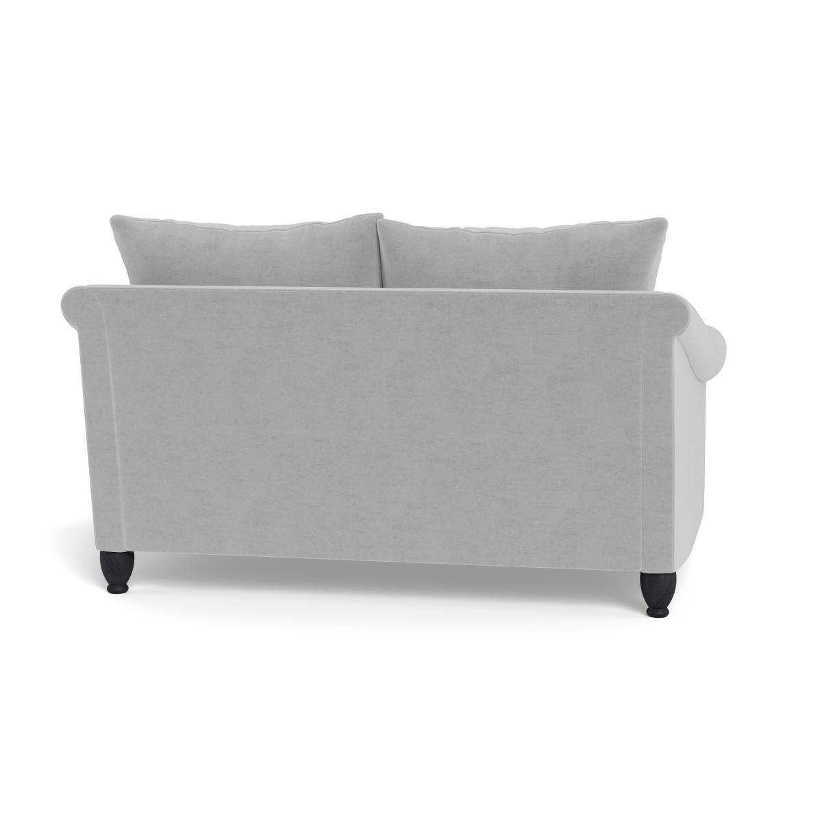 Heal's Devon 2 Seater Velvet Platinum Walnut Stain Beech Feet - Heal's UK Furniture – image 5