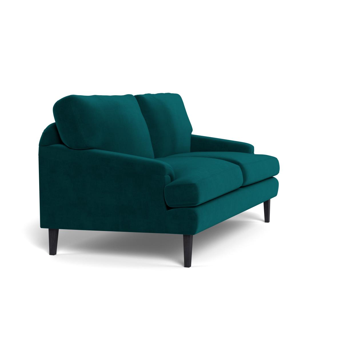 Heal's Stanton 2 Seater Sofa Smart Luxe Velvet Ocean Natural Feet – image 3