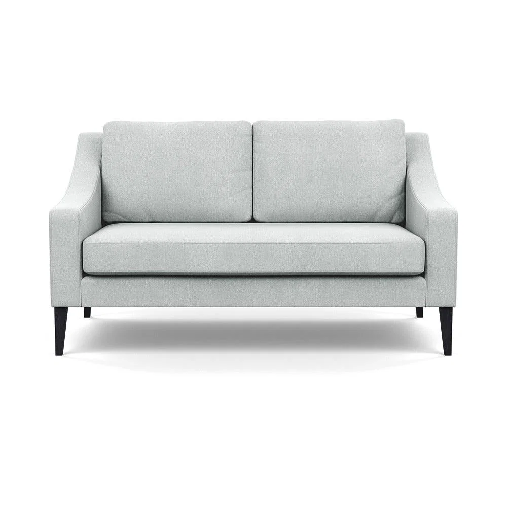 Heal's Richmond 2 Seater Sofa Broad Weave Tin Black Feet – image 2