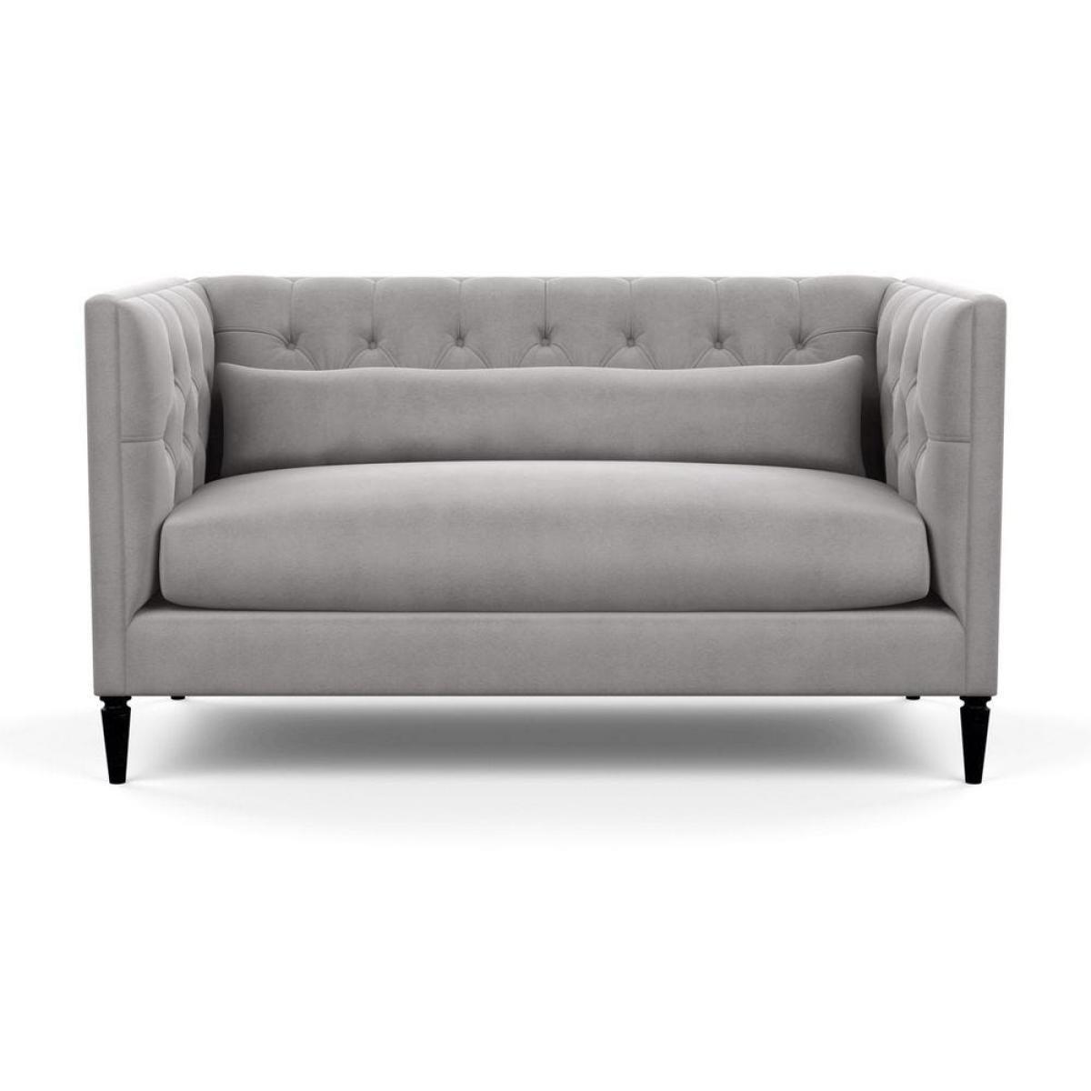 Heal's Balmoral 2 Seater Sofa Smart Linen Mix Duck Egg Black Feet - Heal's UK Furniture – image 106