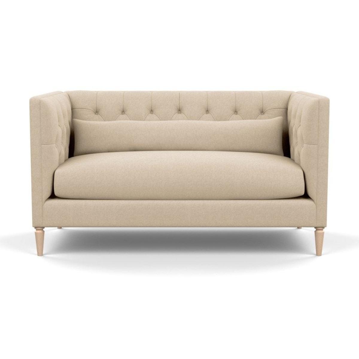 Heal's Balmoral 2 Seater Sofa Smart Linen Mix Duck Egg Black Feet - Heal's UK Furniture – image 107