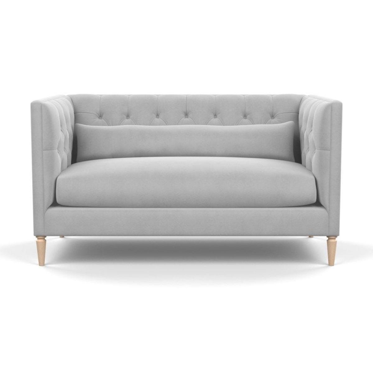 Heal's Balmoral 2 Seater Sofa Smart Linen Mix Duck Egg Black Feet - Heal's UK Furniture – image 109
