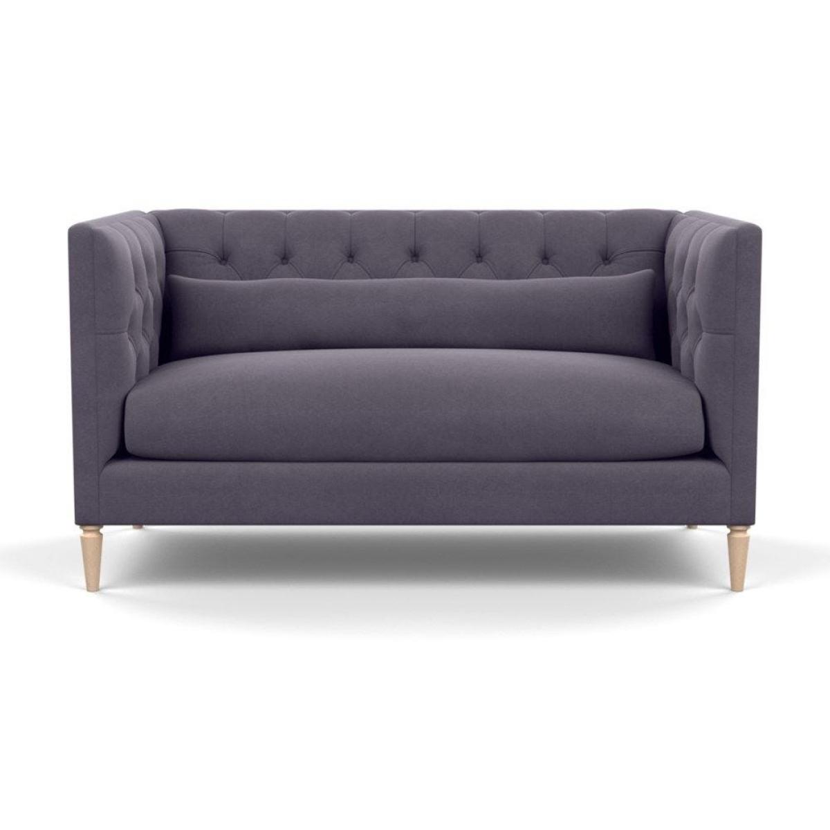 Heal's Balmoral 2 Seater Sofa Smart Linen Mix Duck Egg Black Feet - Heal's UK Furniture – image 111