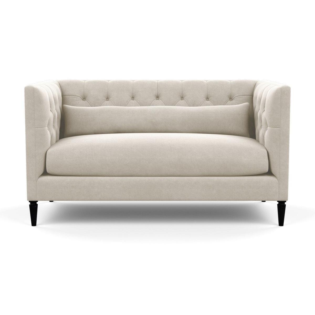 Heal's Balmoral 2 Seater Sofa Smart Linen Mix Duck Egg Black Feet - Heal's UK Furniture – image 13