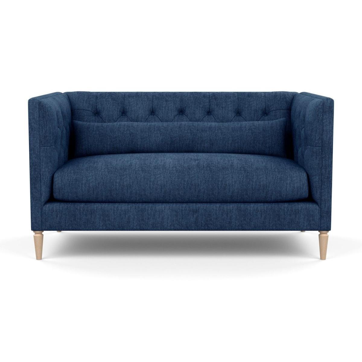 Heal's Balmoral 2 Seater Sofa Smart Linen Mix Duck Egg Black Feet - Heal's UK Furniture – image 15