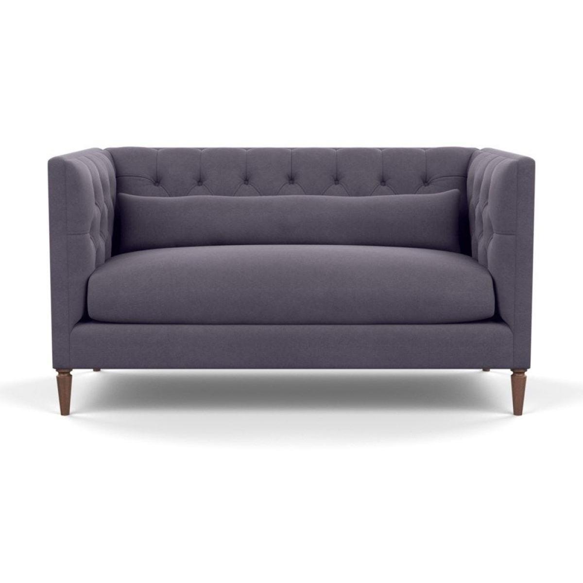 Heal's Balmoral 2 Seater Sofa Smart Linen Mix Duck Egg Black Feet - Heal's UK Furniture – image 18