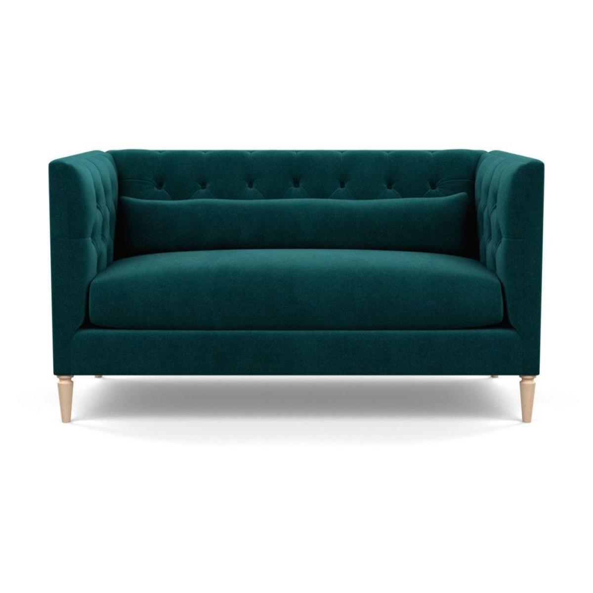 Heal's Balmoral 2 Seater Sofa Smart Linen Mix Duck Egg Black Feet - Heal's UK Furniture – image 26