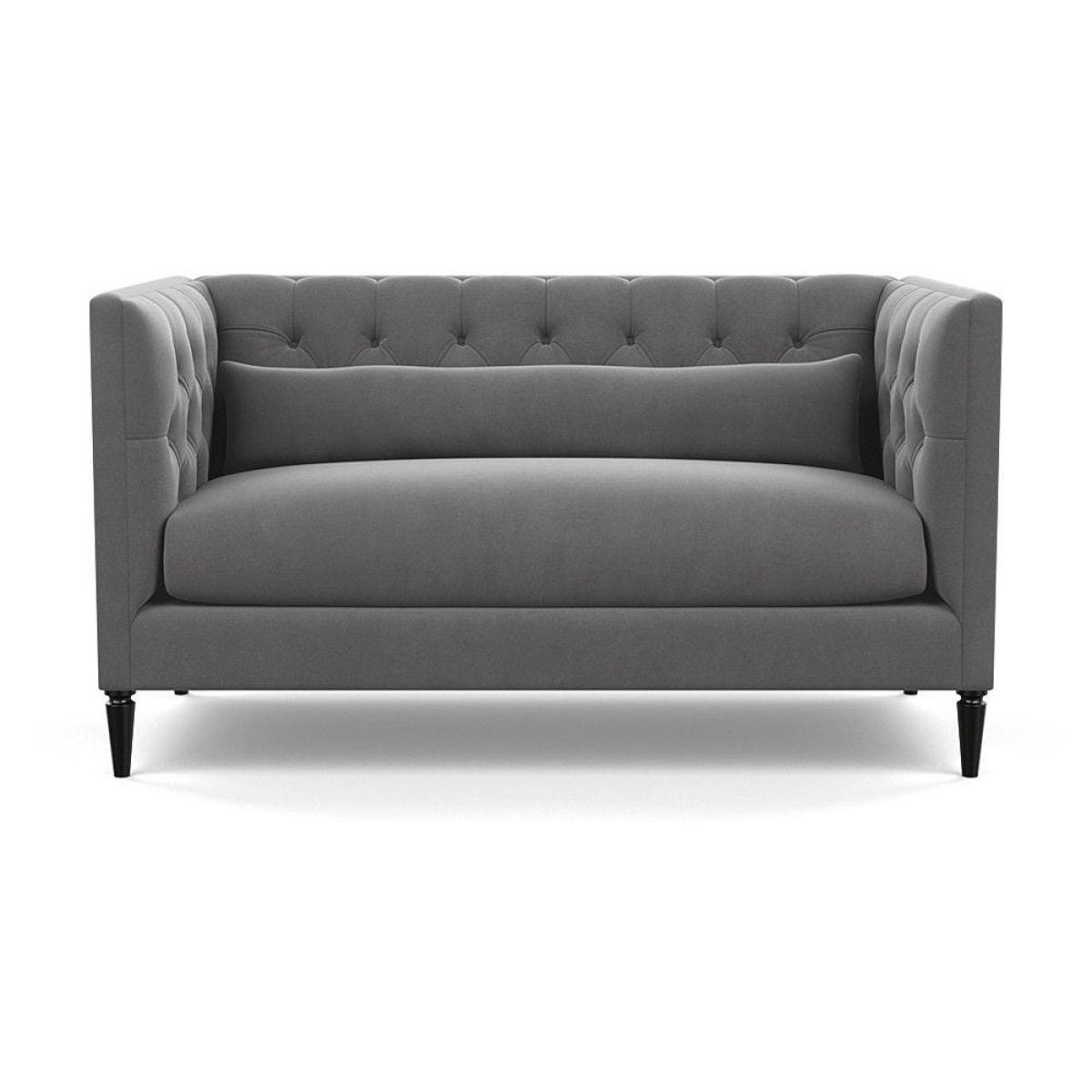 Heal's Balmoral 2 Seater Sofa Smart Linen Mix Duck Egg Black Feet - Heal's UK Furniture – image 27