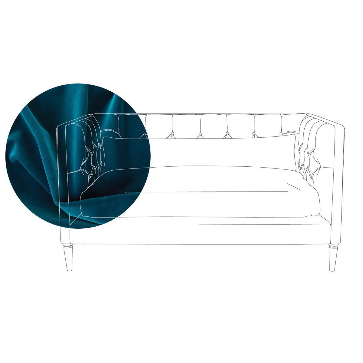 Heal's Balmoral 2 Seater Sofa Smart Linen Mix Duck Egg Black Feet - Heal's UK Furniture – image 5