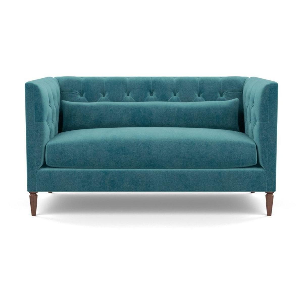 Heal's Balmoral 2 Seater Sofa Smart Linen Mix Duck Egg Black Feet - Heal's UK Furniture – image 44