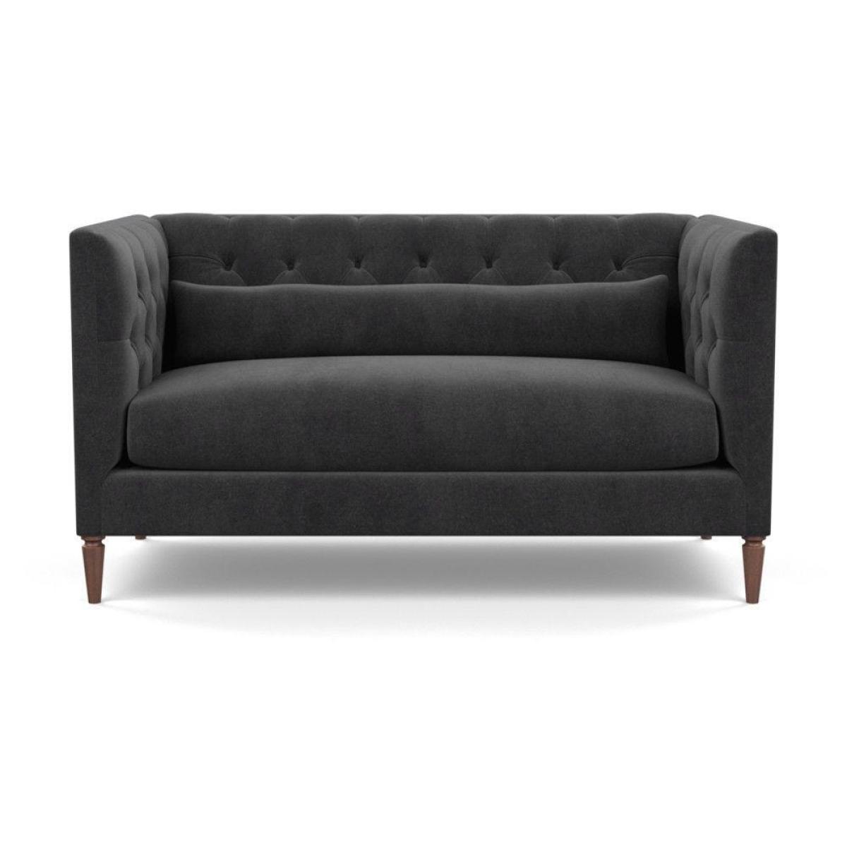 Heal's Balmoral 2 Seater Sofa Smart Linen Mix Duck Egg Black Feet - Heal's UK Furniture – image 49