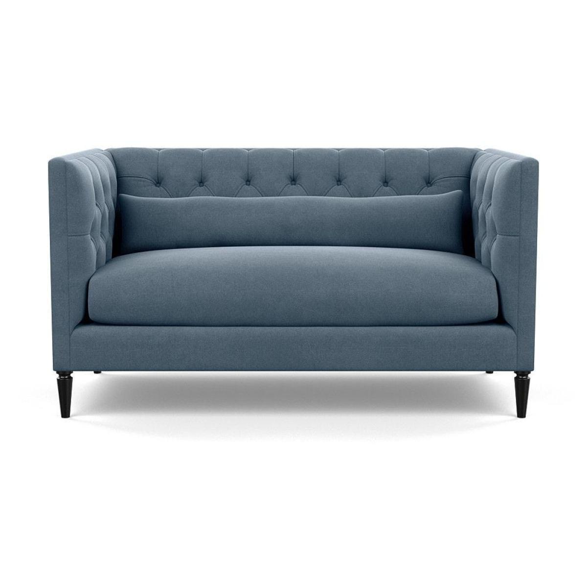 Heal's Balmoral 2 Seater Sofa Smart Linen Mix Duck Egg Black Feet - Heal's UK Furniture – image 50
