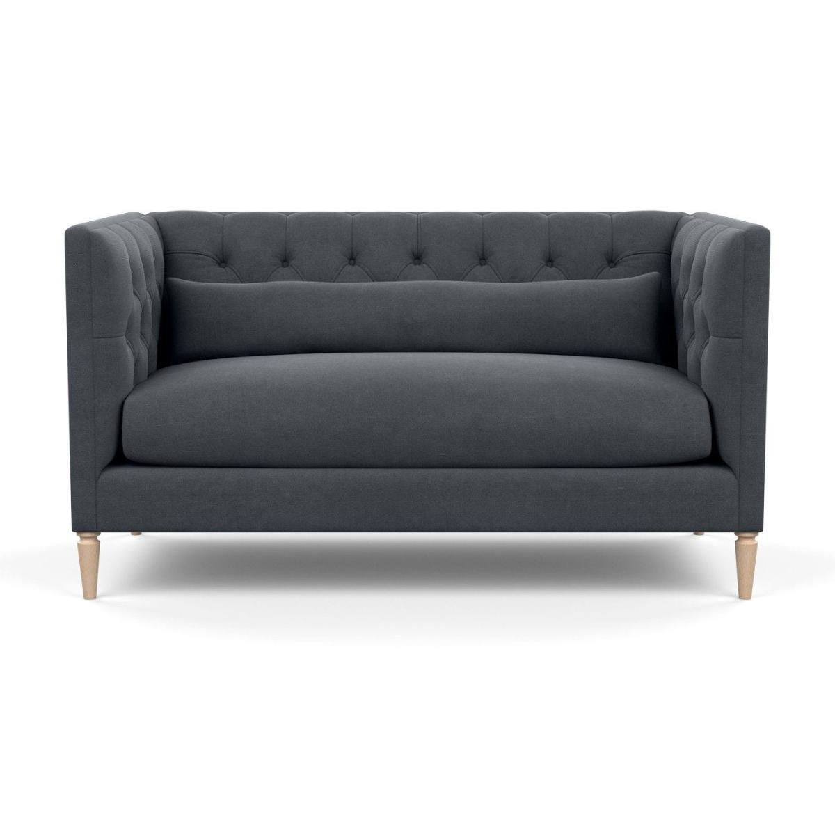 Heal's Balmoral 2 Seater Sofa Smart Linen Mix Duck Egg Black Feet - Heal's UK Furniture – image 57