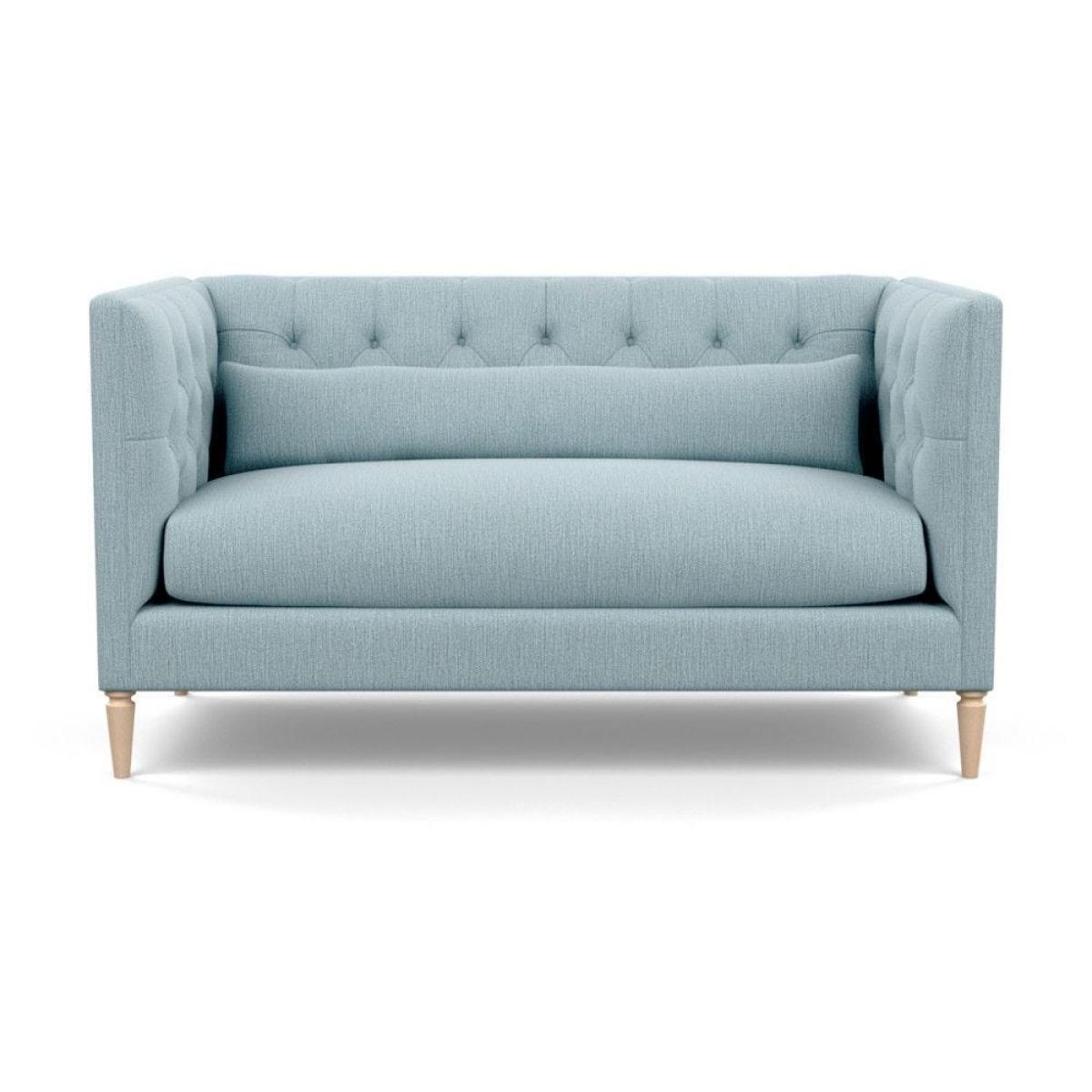 Heal's Balmoral 2 Seater Sofa Smart Linen Mix Duck Egg Black Feet - Heal's UK Furniture – image 65