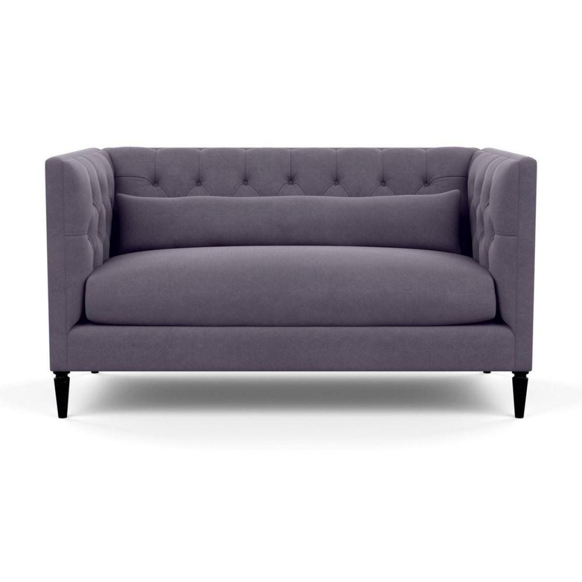 Heal's Balmoral 2 Seater Sofa Smart Linen Mix Duck Egg Black Feet - Heal's UK Furniture – image 78