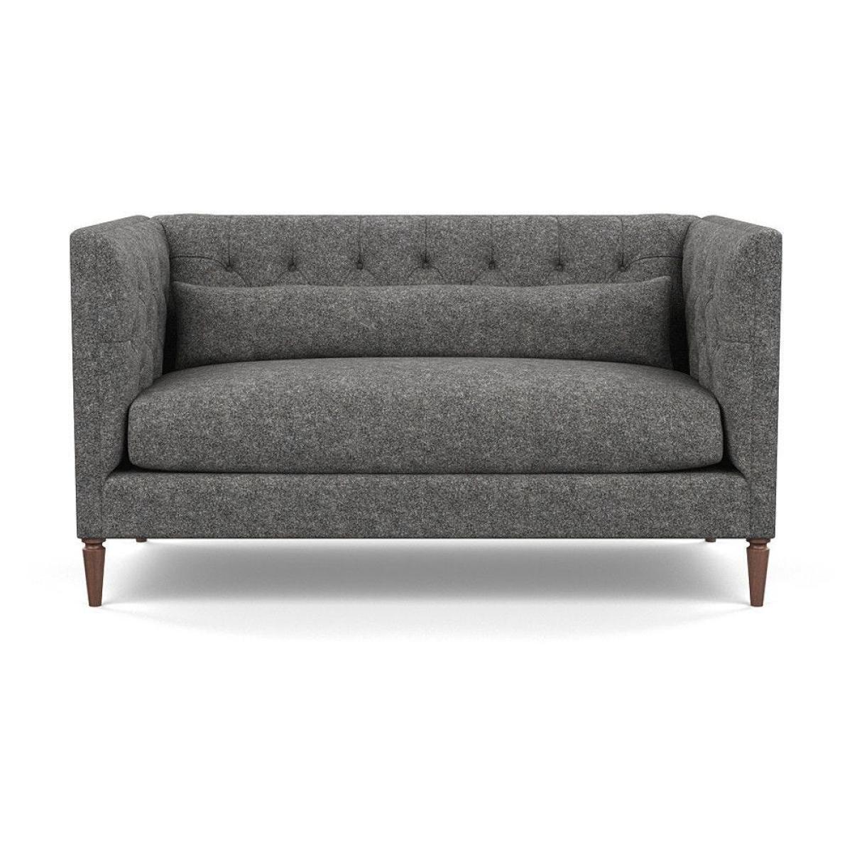 Heal's Balmoral 2 Seater Sofa Smart Linen Mix Duck Egg Black Feet - Heal's UK Furniture – image 79