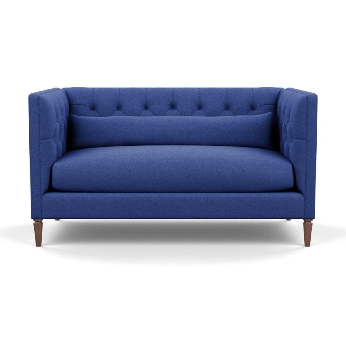 Heal's Balmoral 2 Seater Sofa Smart Linen Mix Duck Egg Black Feet - Heal's UK Furniture – image 82