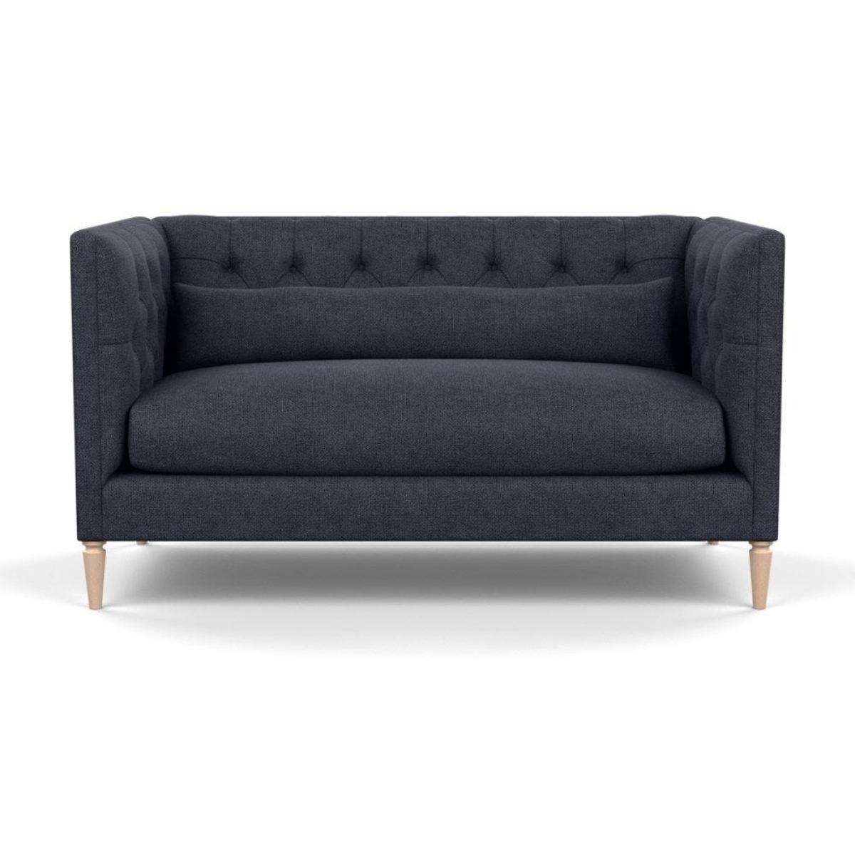 Heal's Balmoral 2 Seater Sofa Smart Linen Mix Duck Egg Black Feet - Heal's UK Furniture – image 90