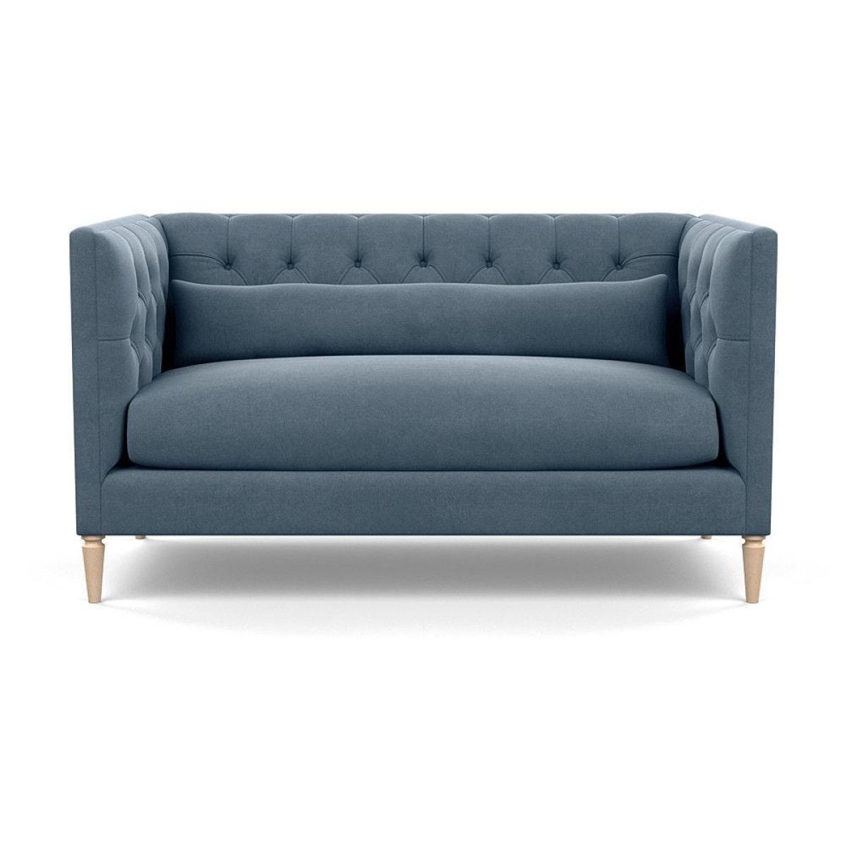 Heal's Balmoral 2 Seater Sofa Smart Linen Mix Duck Egg Black Feet - Heal's UK Furniture – image 94