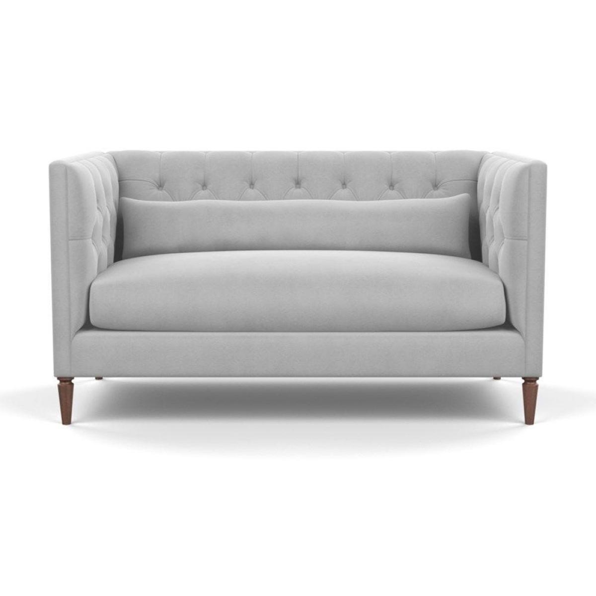 Heal's Balmoral 2 Seater Sofa Smart Linen Mix Duck Egg Black Feet - Heal's UK Furniture – image 99
