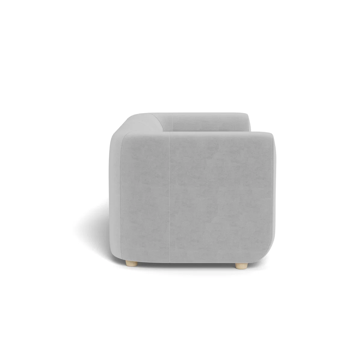Heal's Lilli 2 Seater Sofa Velvet Platinum Natural Ash Feetum - Heal's UK Furniture – image 3